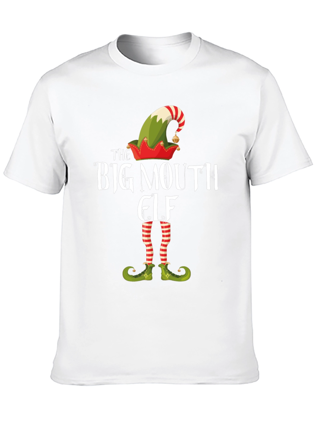 The Big Mouth Elf Graphic T-Shirt - Christmas Tee