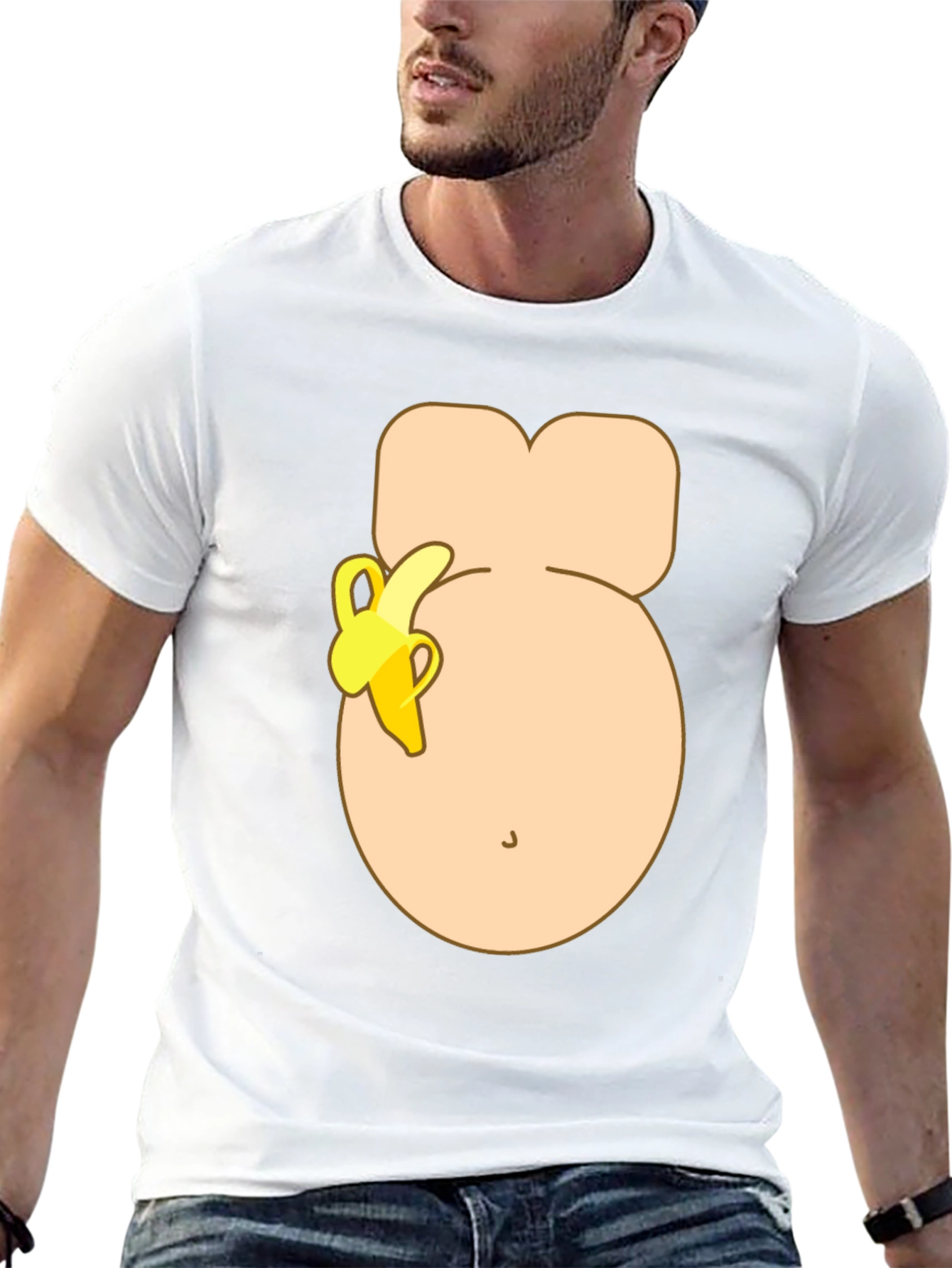 Funny Banana Belly T-Shirt