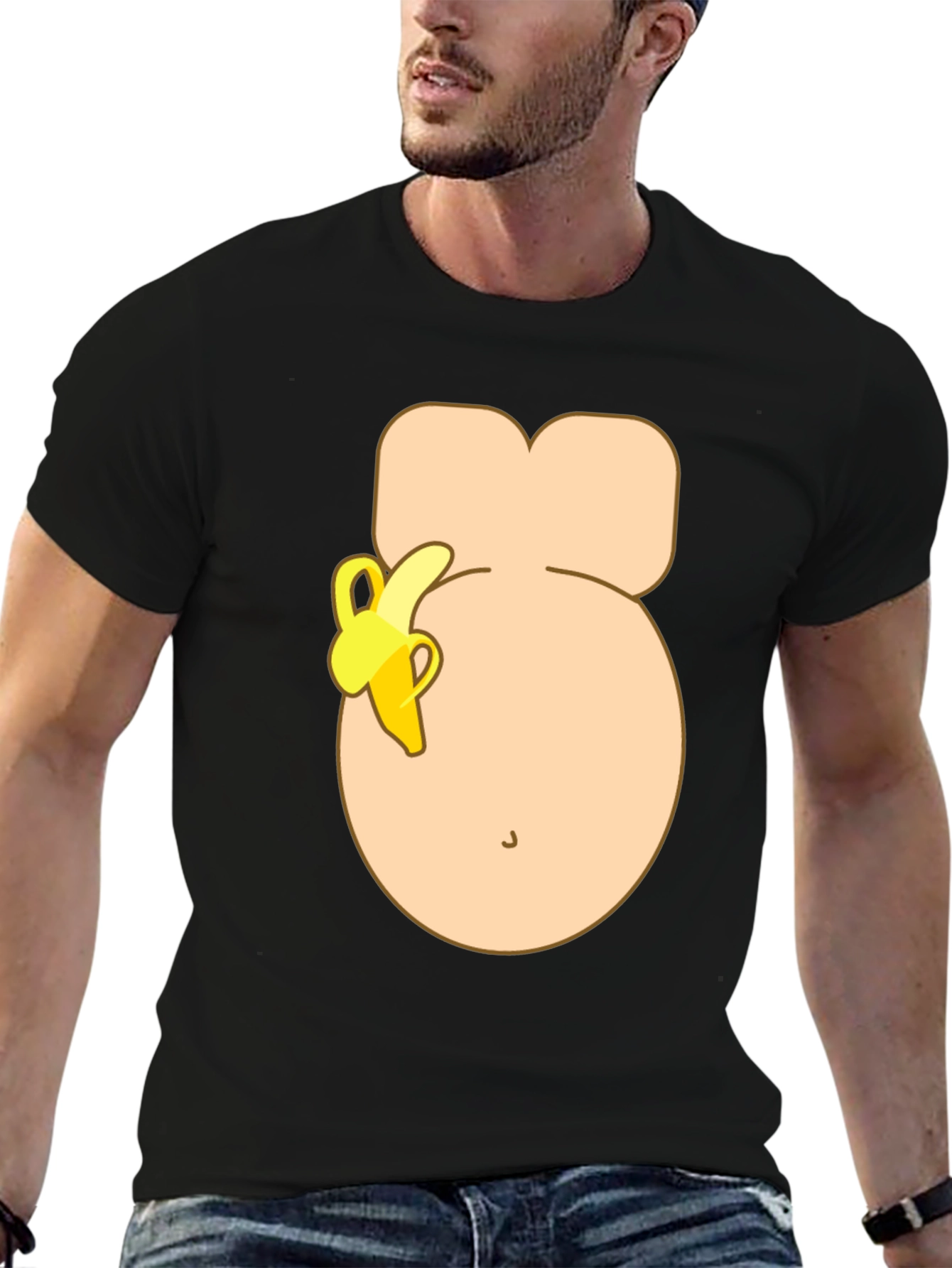 Funny Banana Belly T-Shirt