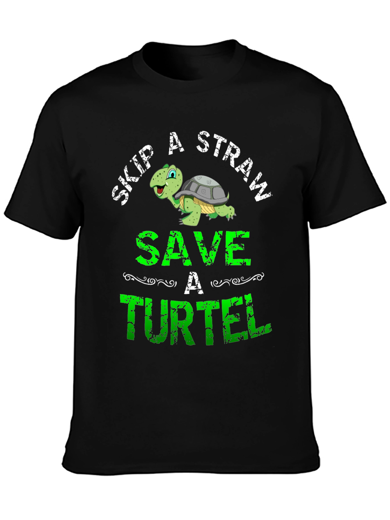 Skip a Straw Save a Turtel T-Shirt