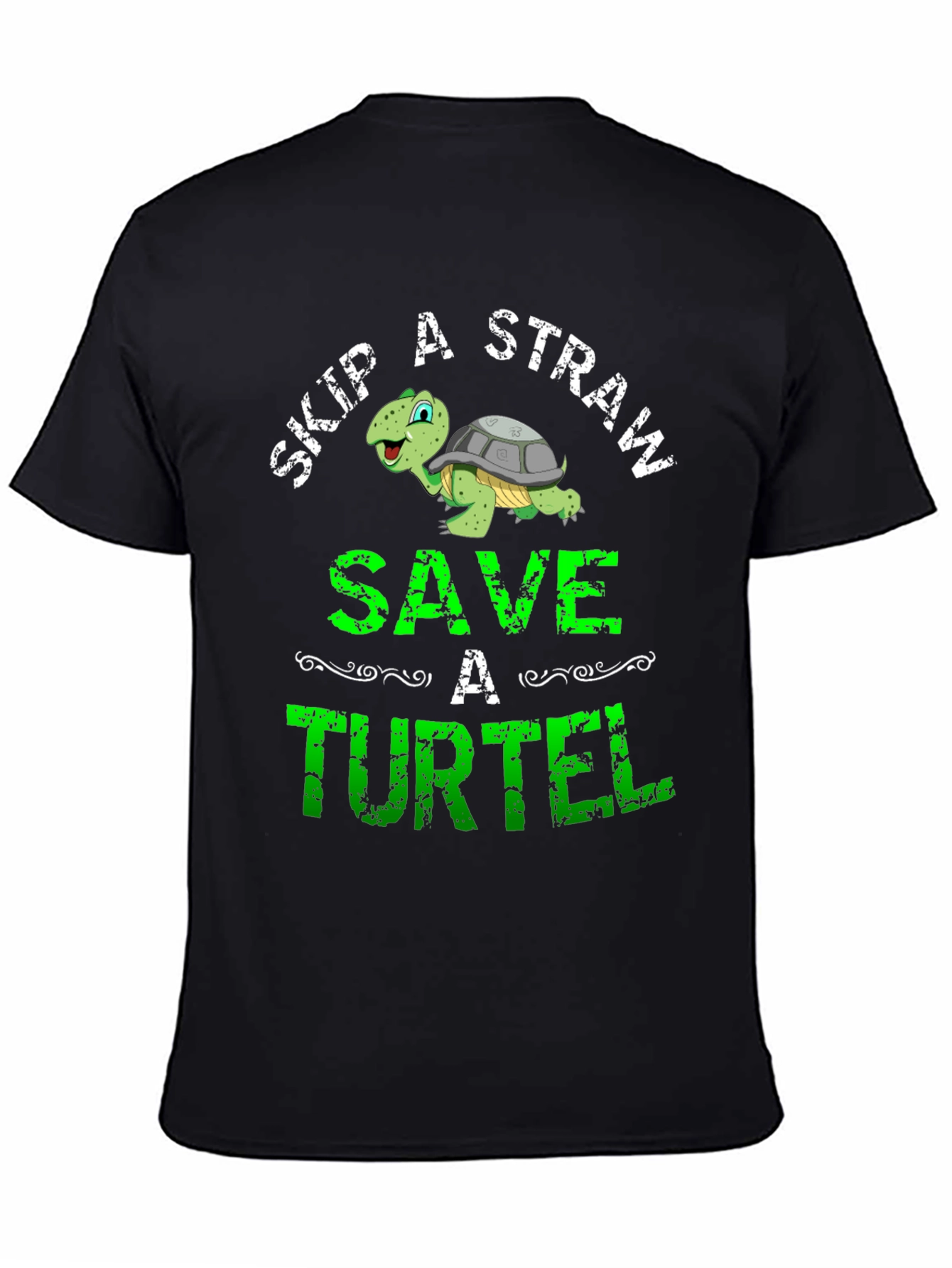 Skip a Straw Save a Turtel T-Shirt