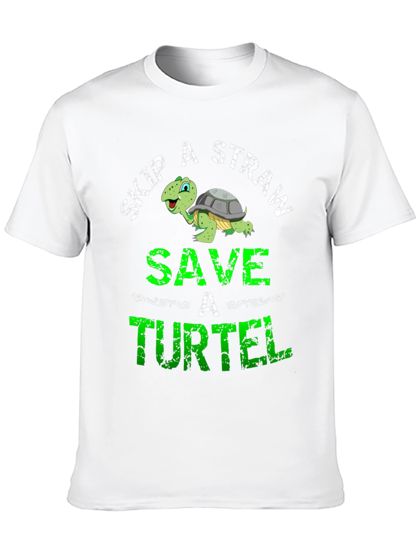 Skip a Straw Save a Turtel T-Shirt