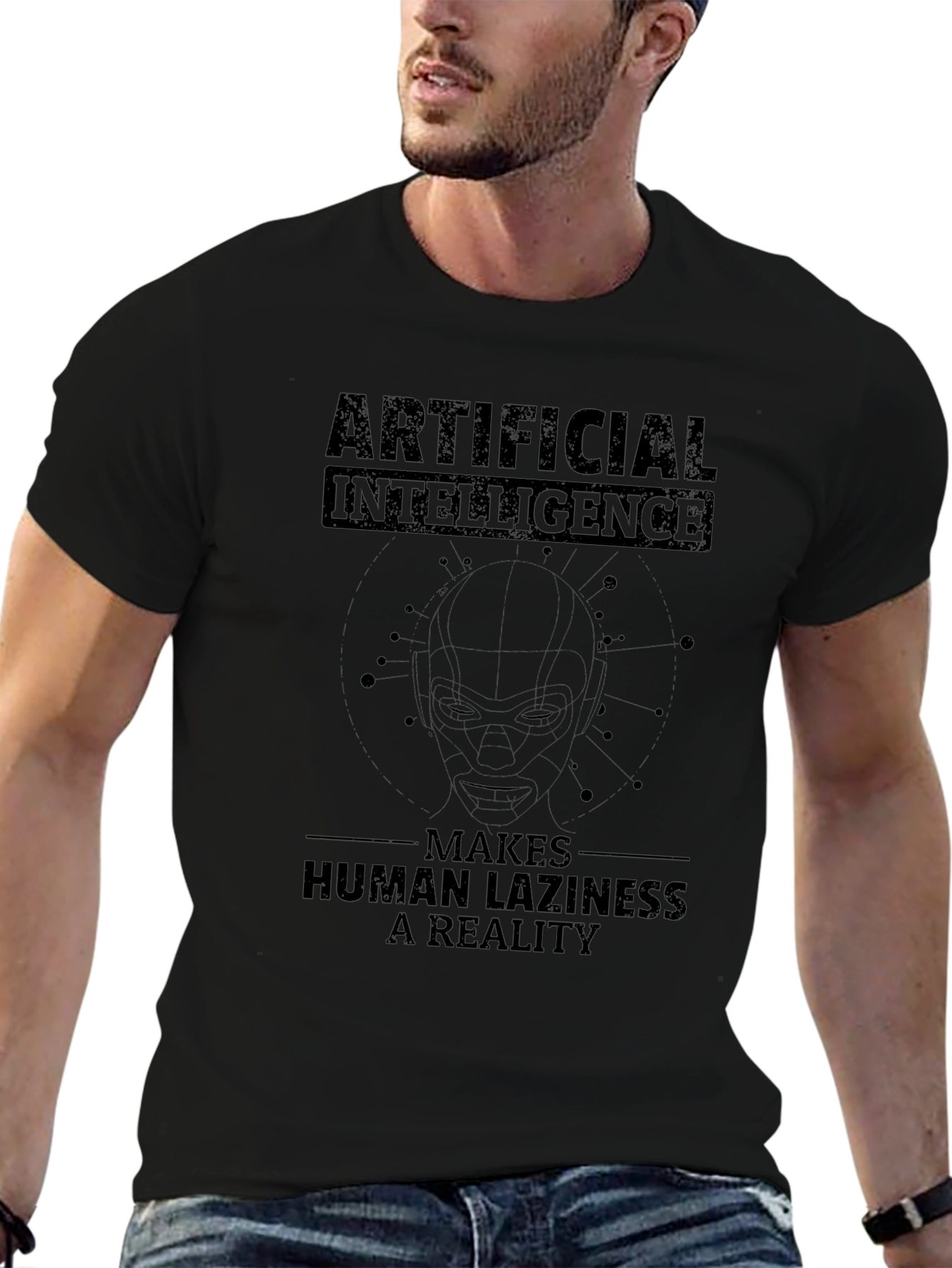 Artificial Intelligence Makes Laziness A Reality T-Shirt