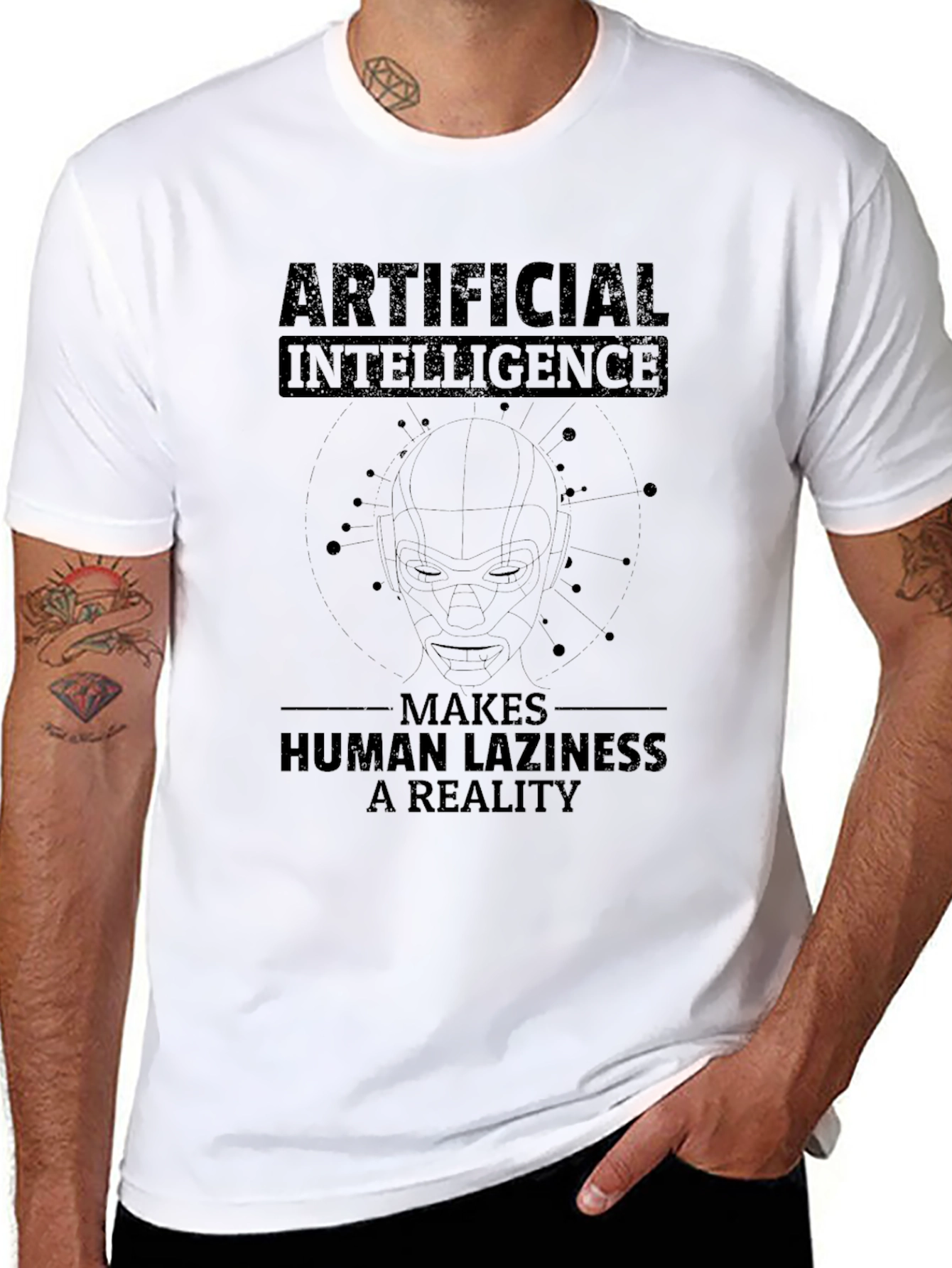 Artificial Intelligence Makes Laziness A Reality T-Shirt