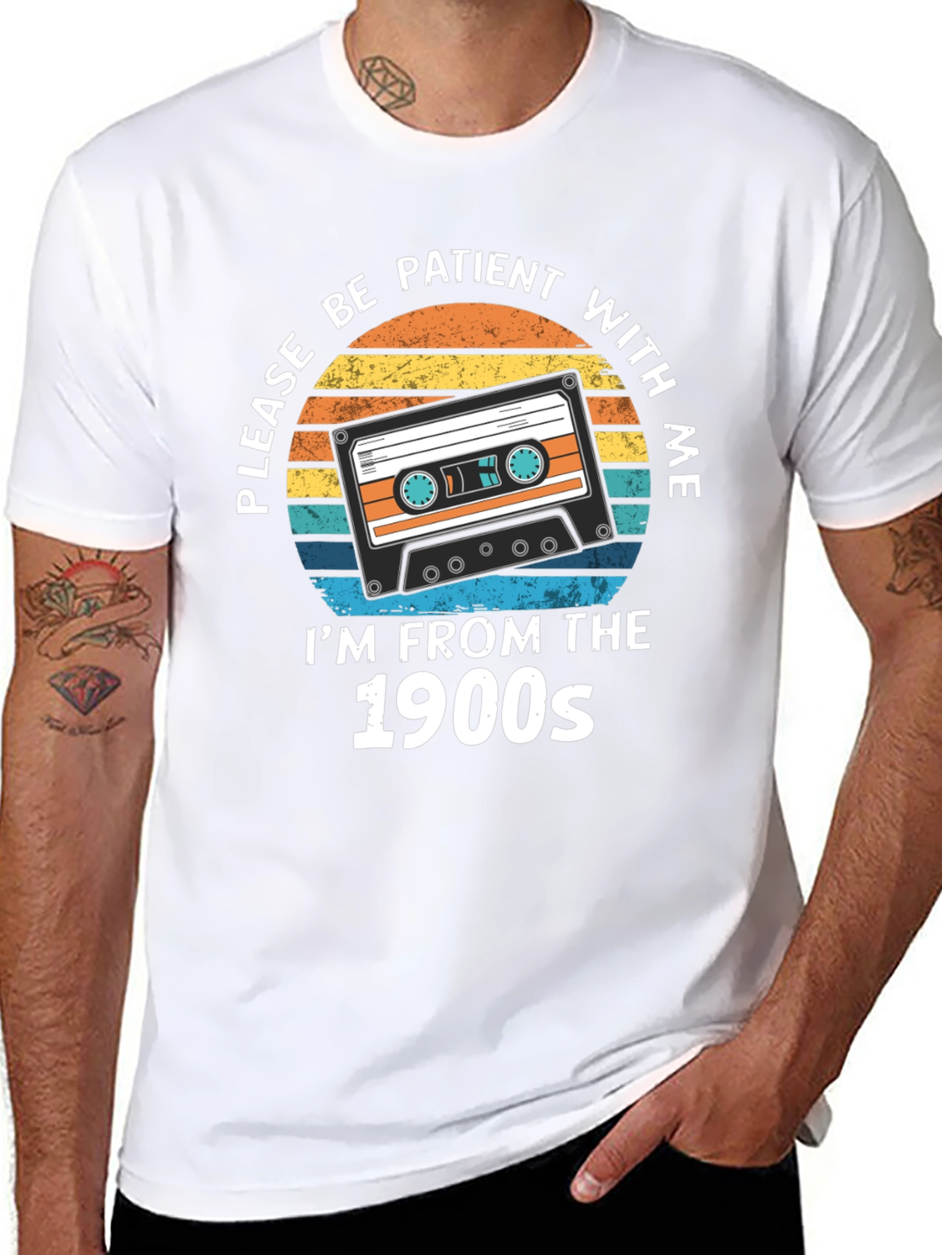 Retro Cassette Tape T-Shirt - 1900s Throwback Tee