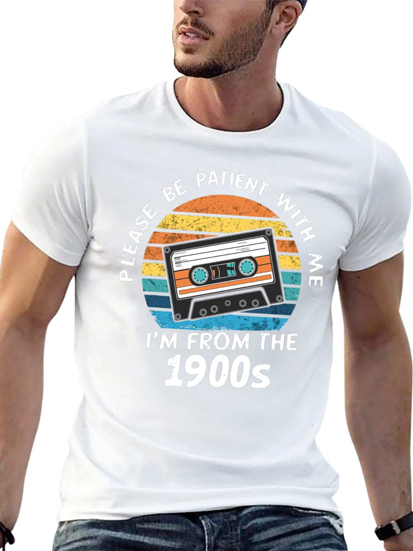 Retro Cassette Tape T-Shirt - 1900s Throwback Tee