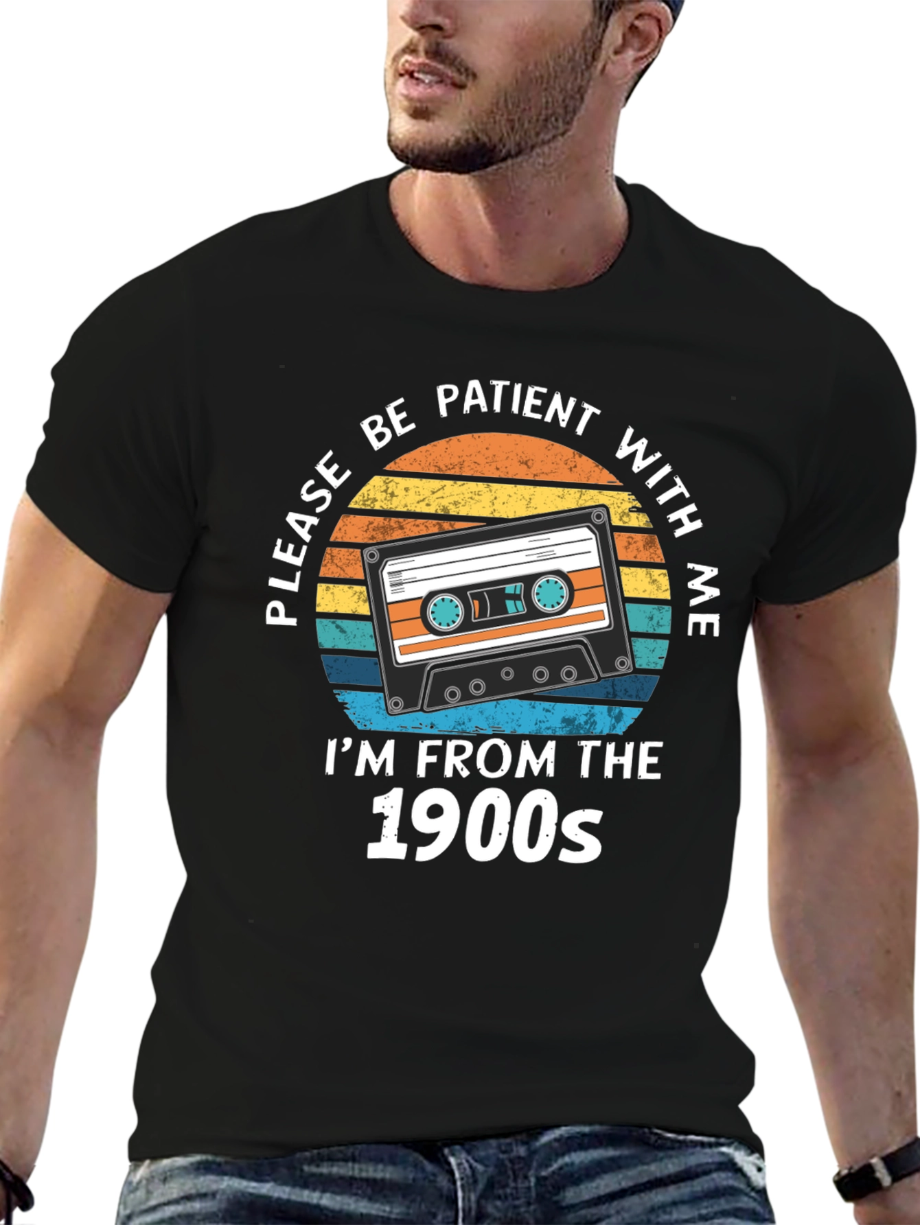 Retro Cassette Tape T-Shirt - 1900s Throwback Tee