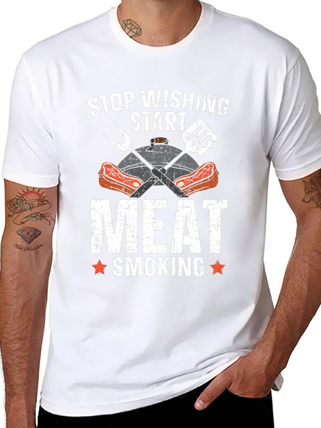 Meat Smoking BBQ Graphic Tee