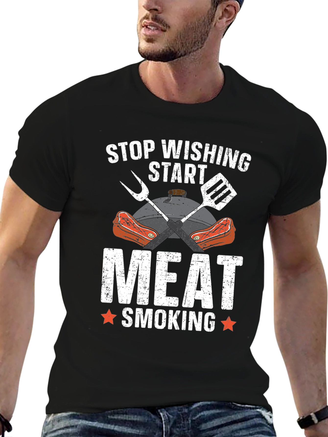 Meat Smoking BBQ Graphic Tee