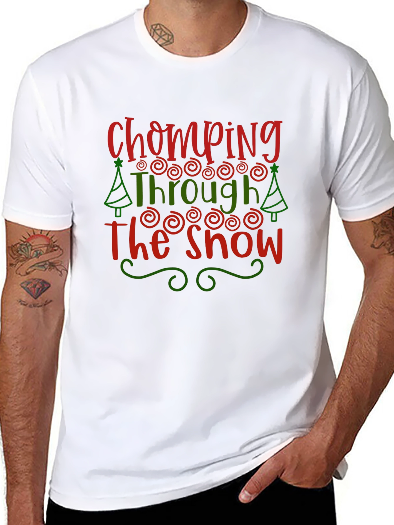 Chomping Through the Snow Christmas Tee
