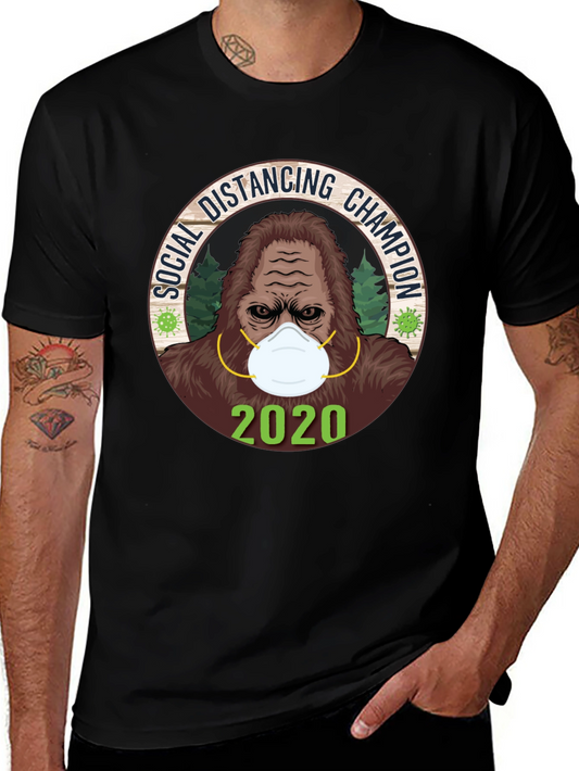 Social Distancing Champion Tee - 2020 Bigfoot Mask