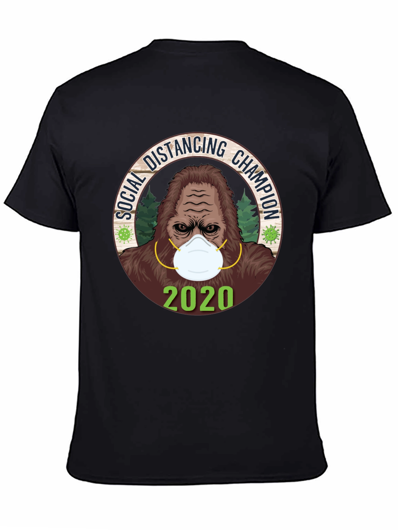 Social Distancing Champion Tee - 2020 Bigfoot Mask