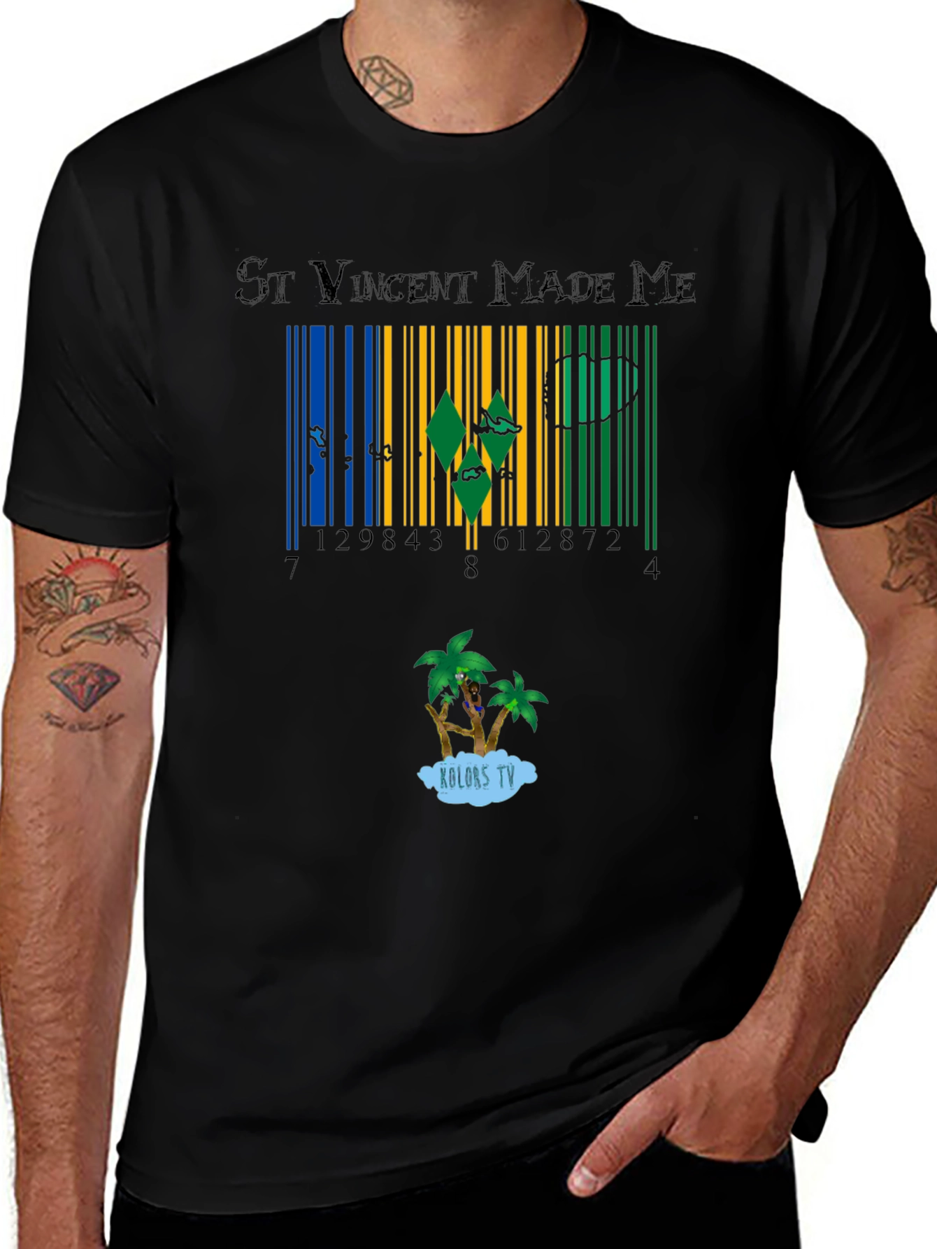St Vincent Made Me Barcode T-Shirt