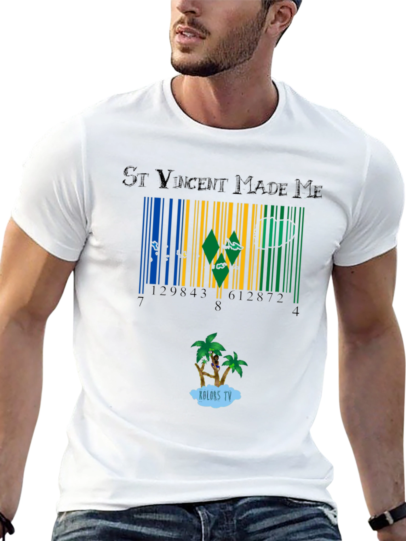 St Vincent Made Me Barcode T-Shirt