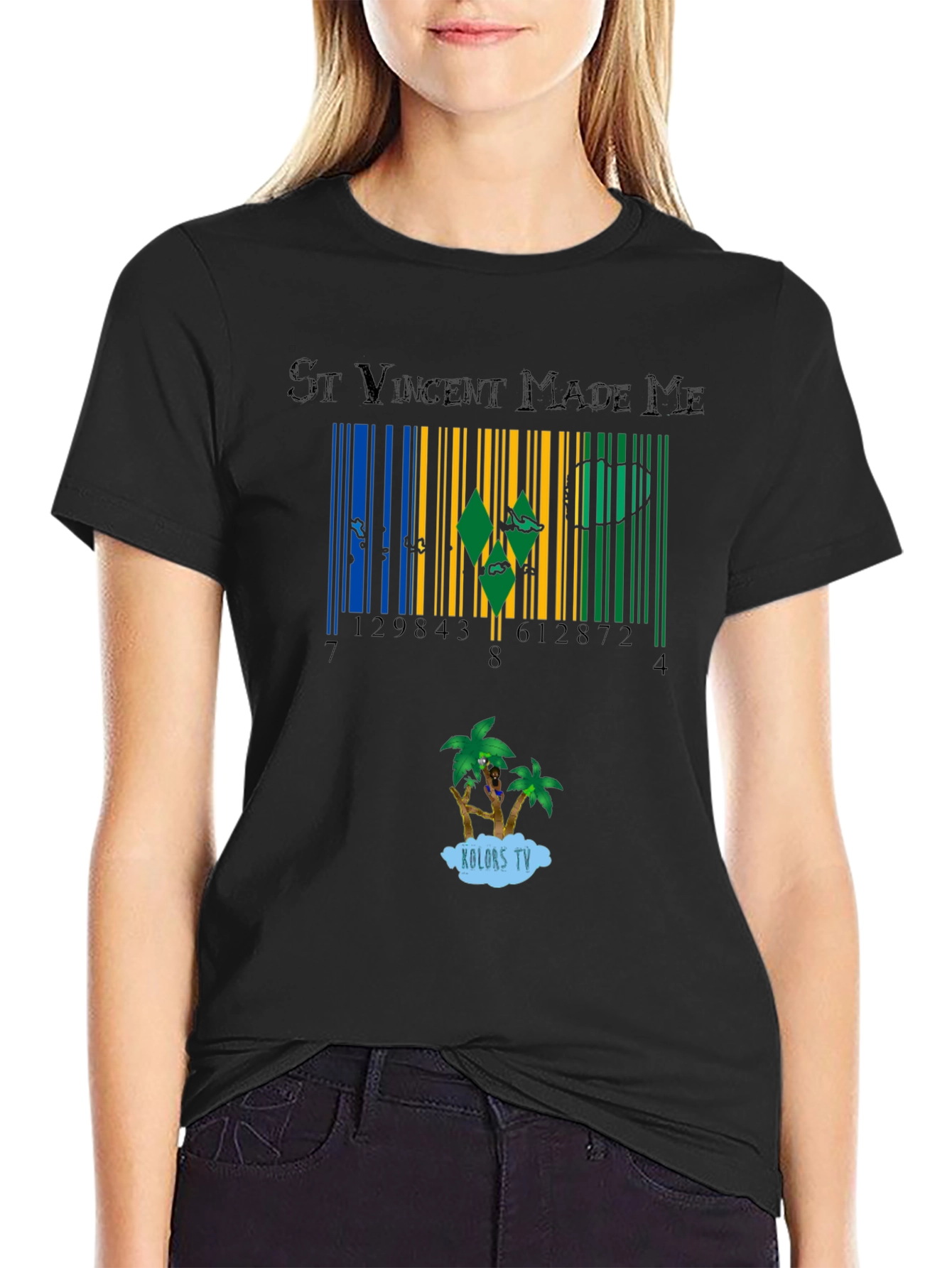 St Vincent Made Me Barcode T-Shirt