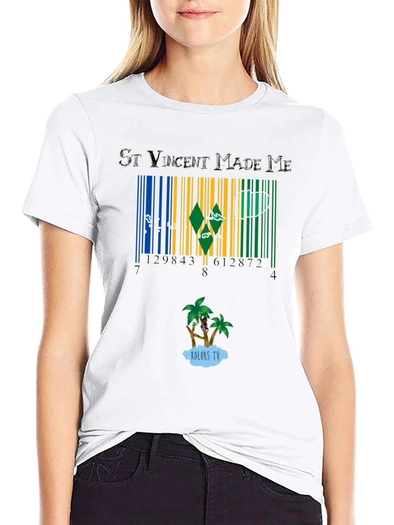 St Vincent Made Me Barcode T-Shirt