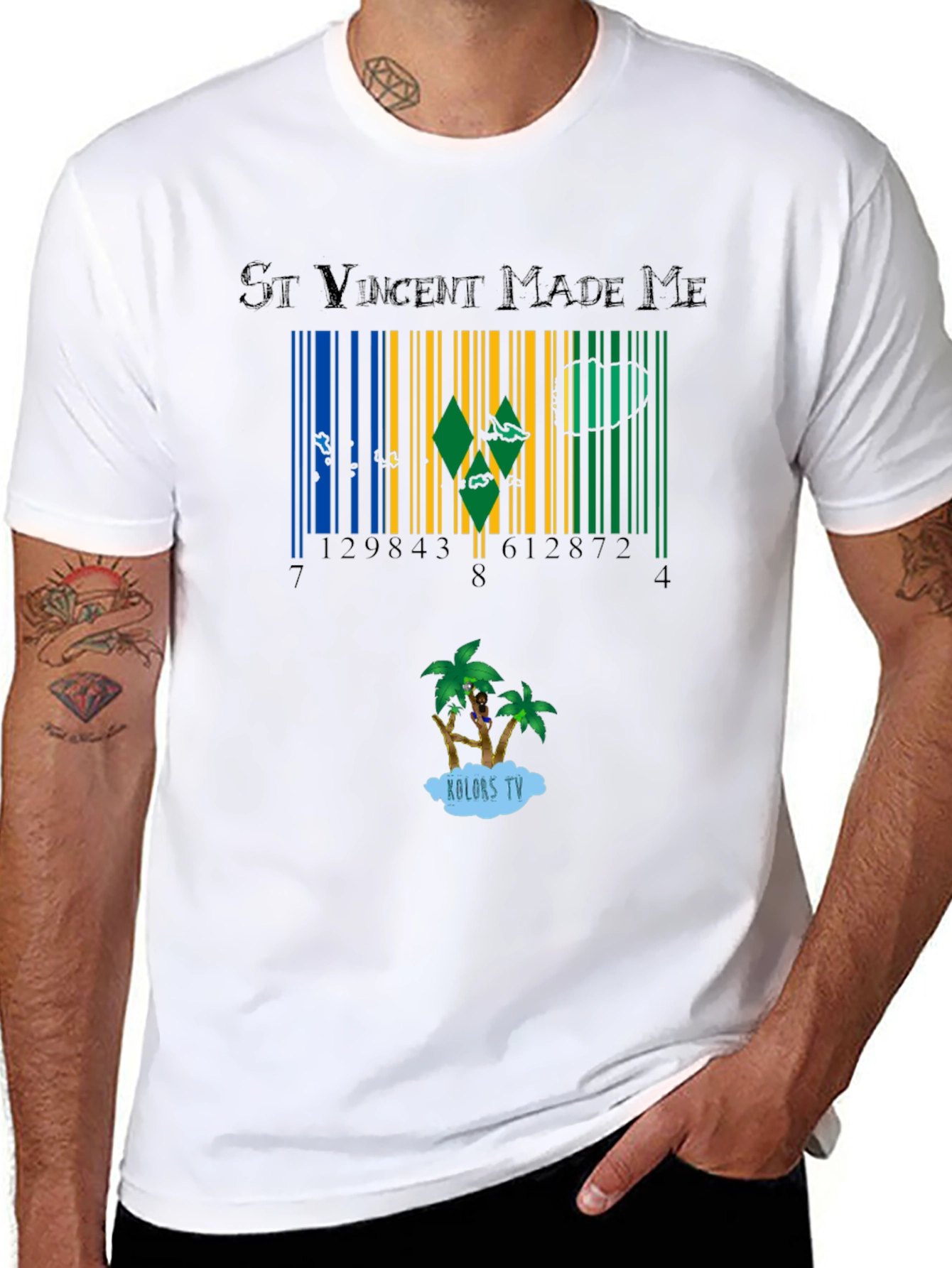 St Vincent Made Me Barcode T-Shirt