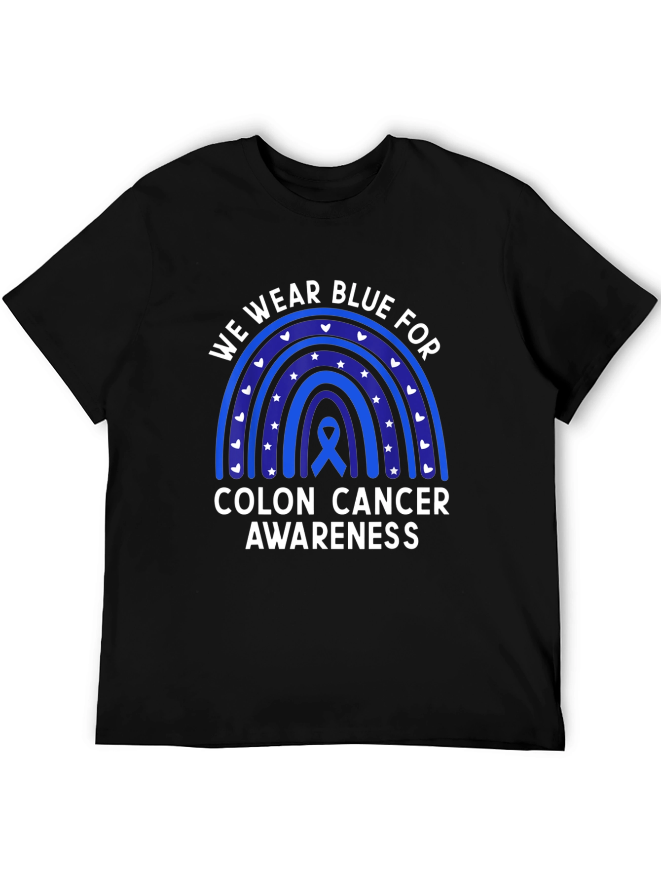 Colon Cancer Awareness Rainbow T-Shirt