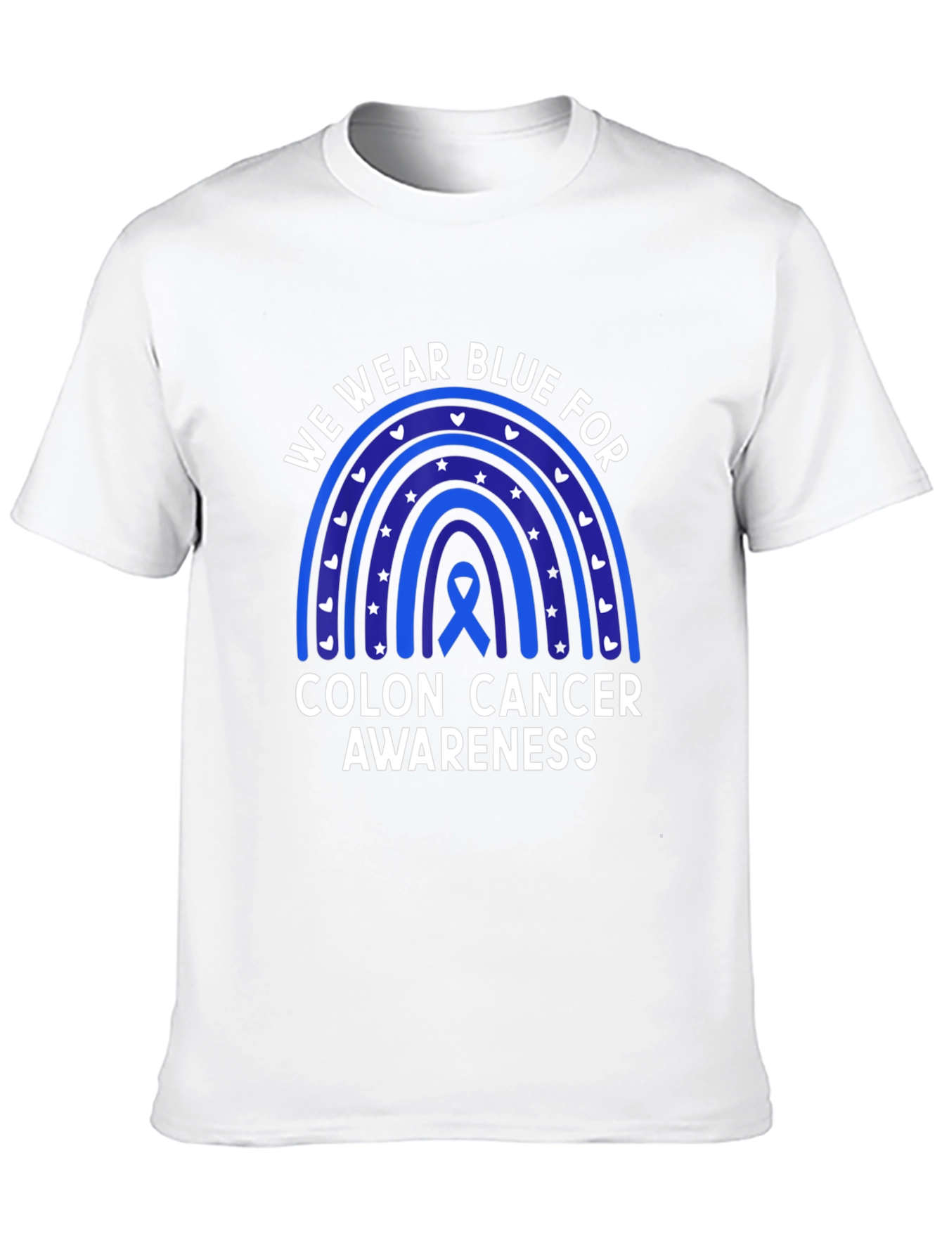 Colon Cancer Awareness Rainbow T-Shirt