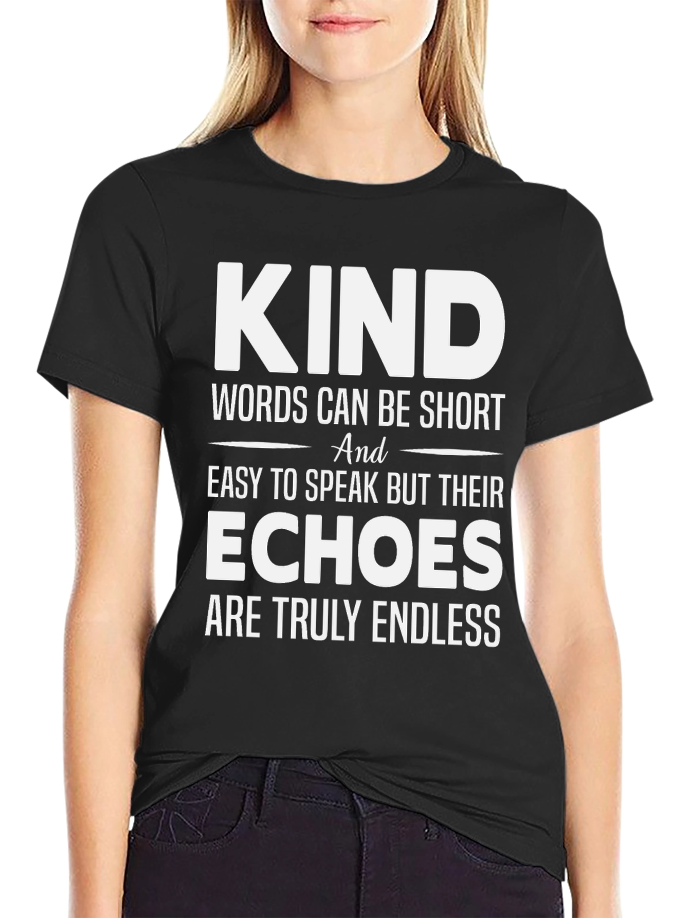 Kind Words T-Shirt: Motivational Graphic Tee