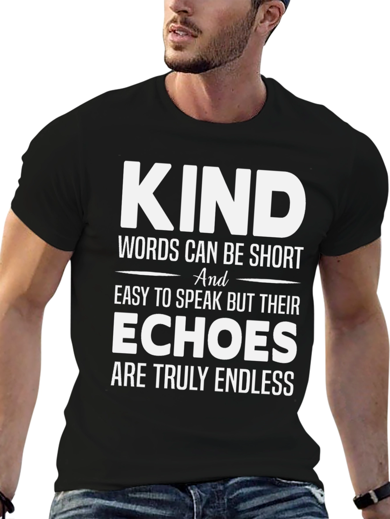 Kind Words T-Shirt: Motivational Graphic Tee