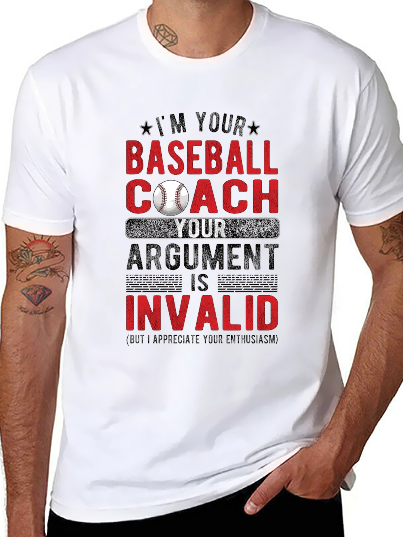 Baseball Coach T-Shirt - Argument Invalid