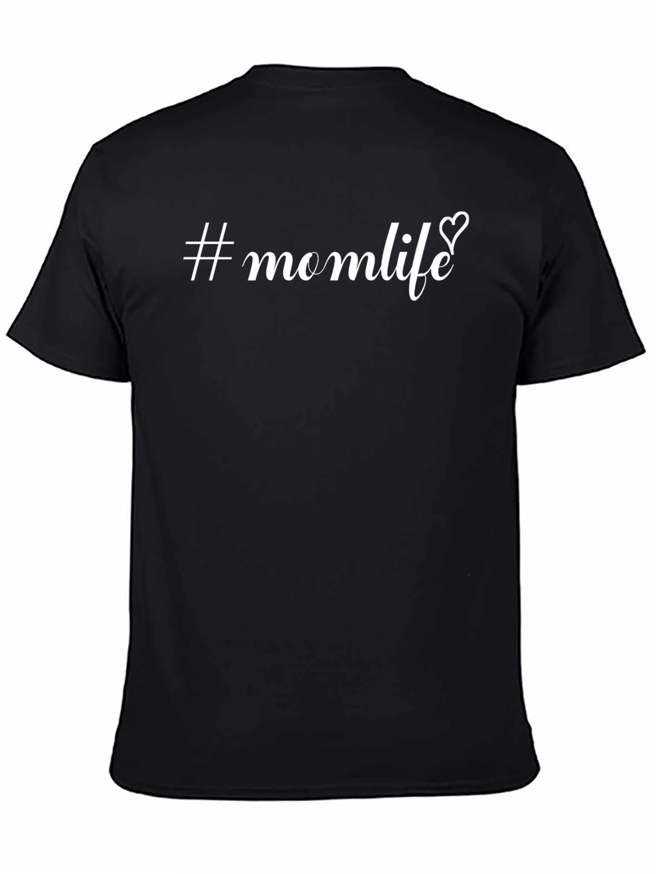 #Momlife Graphic Tee - Black