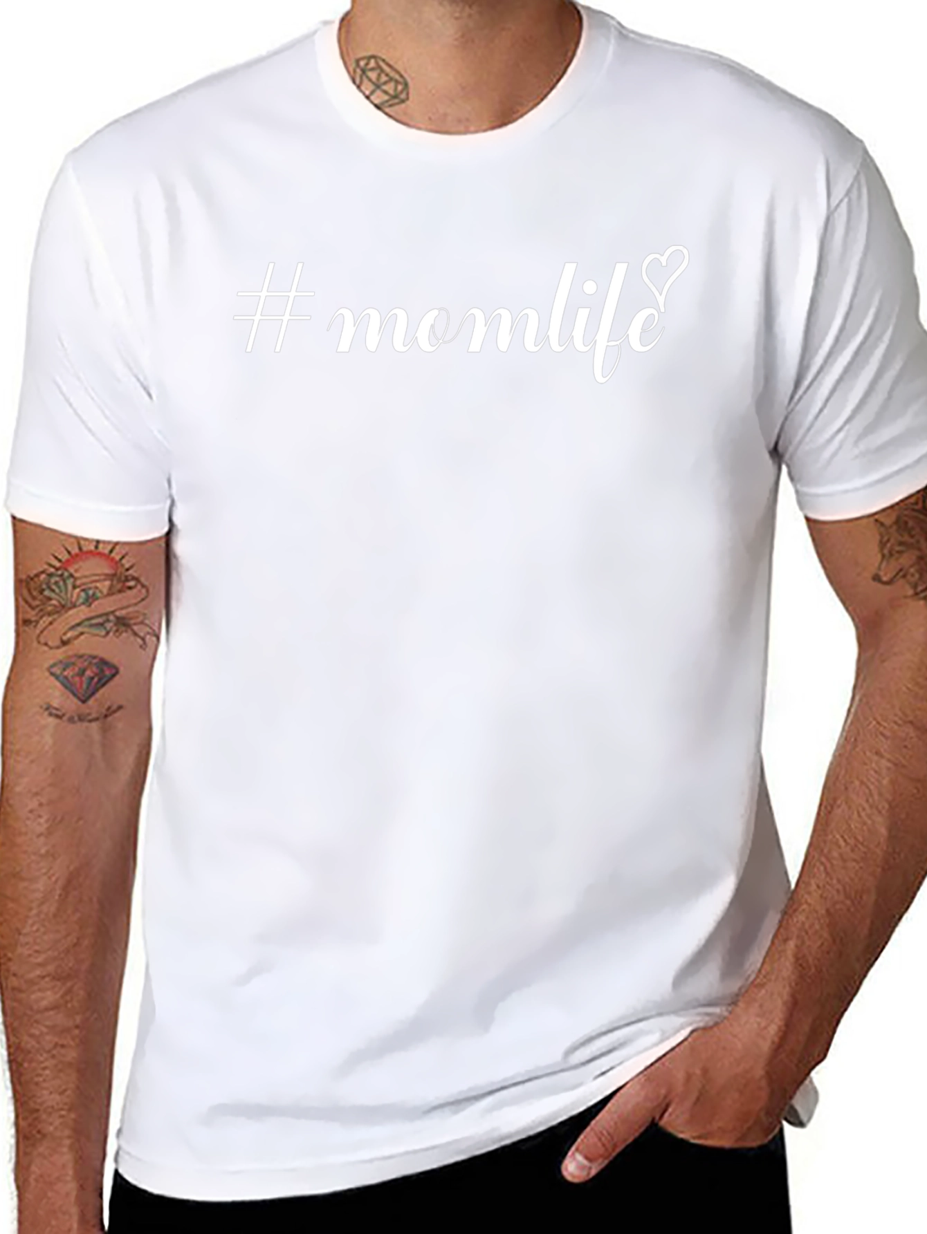 #Momlife Graphic Tee - Black