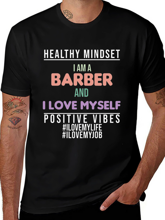 Barber Pride T-Shirt - Healthy Mindset Positive Vibes
