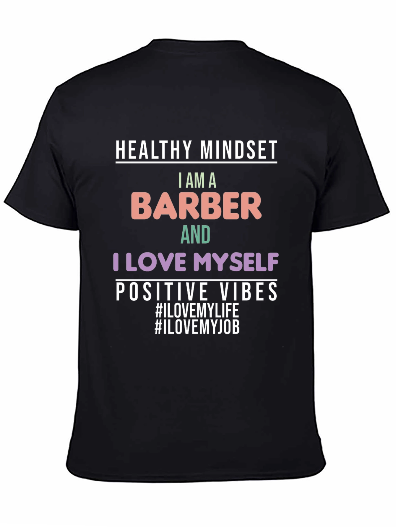 Barber Pride T-Shirt - Healthy Mindset Positive Vibes