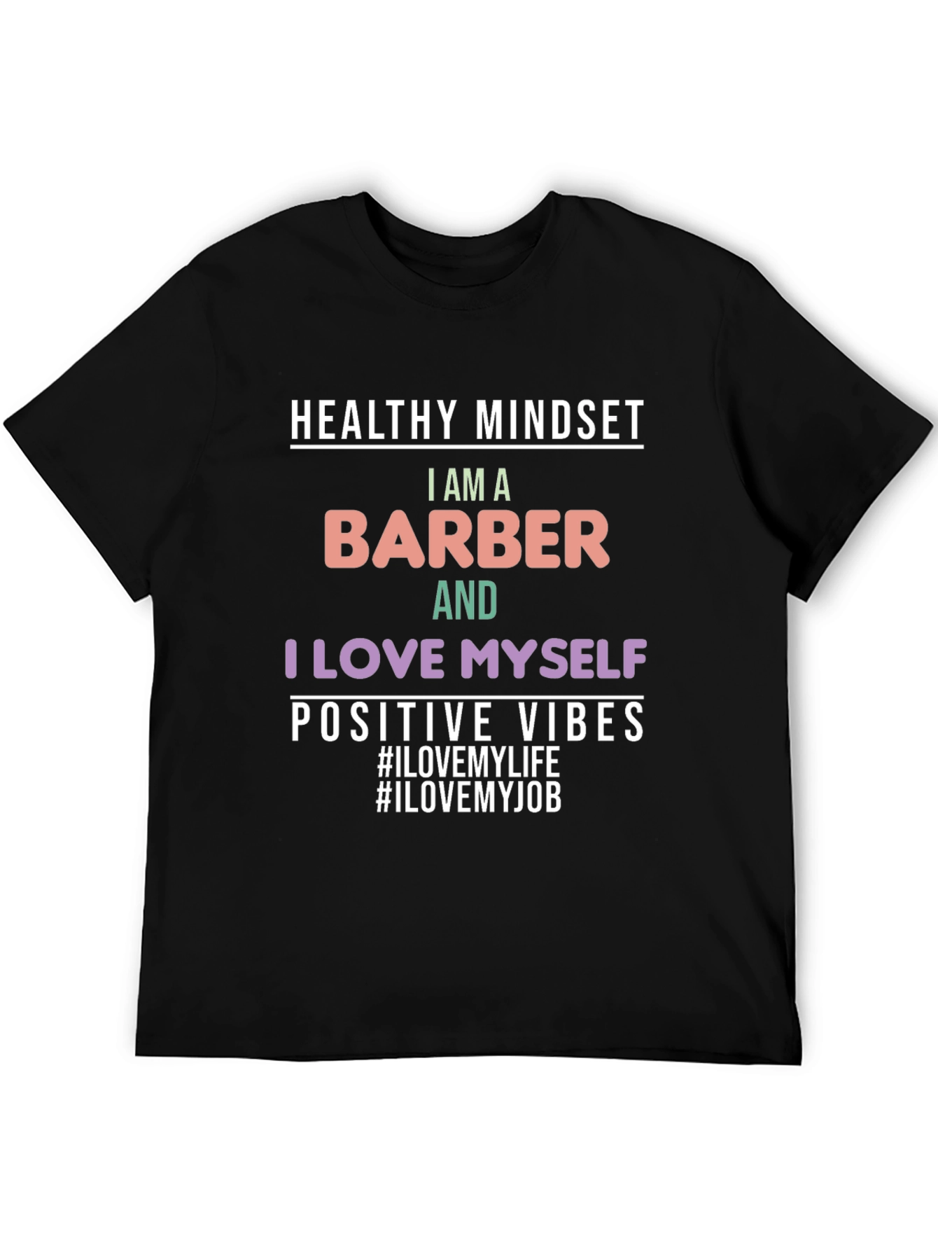 Barber Pride T-Shirt - Healthy Mindset Positive Vibes