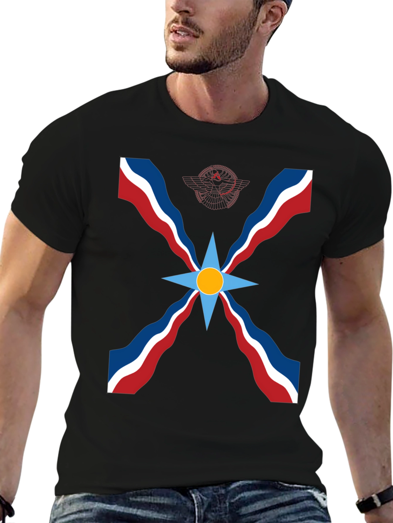 Assyrian Flag T-Shirt - Black