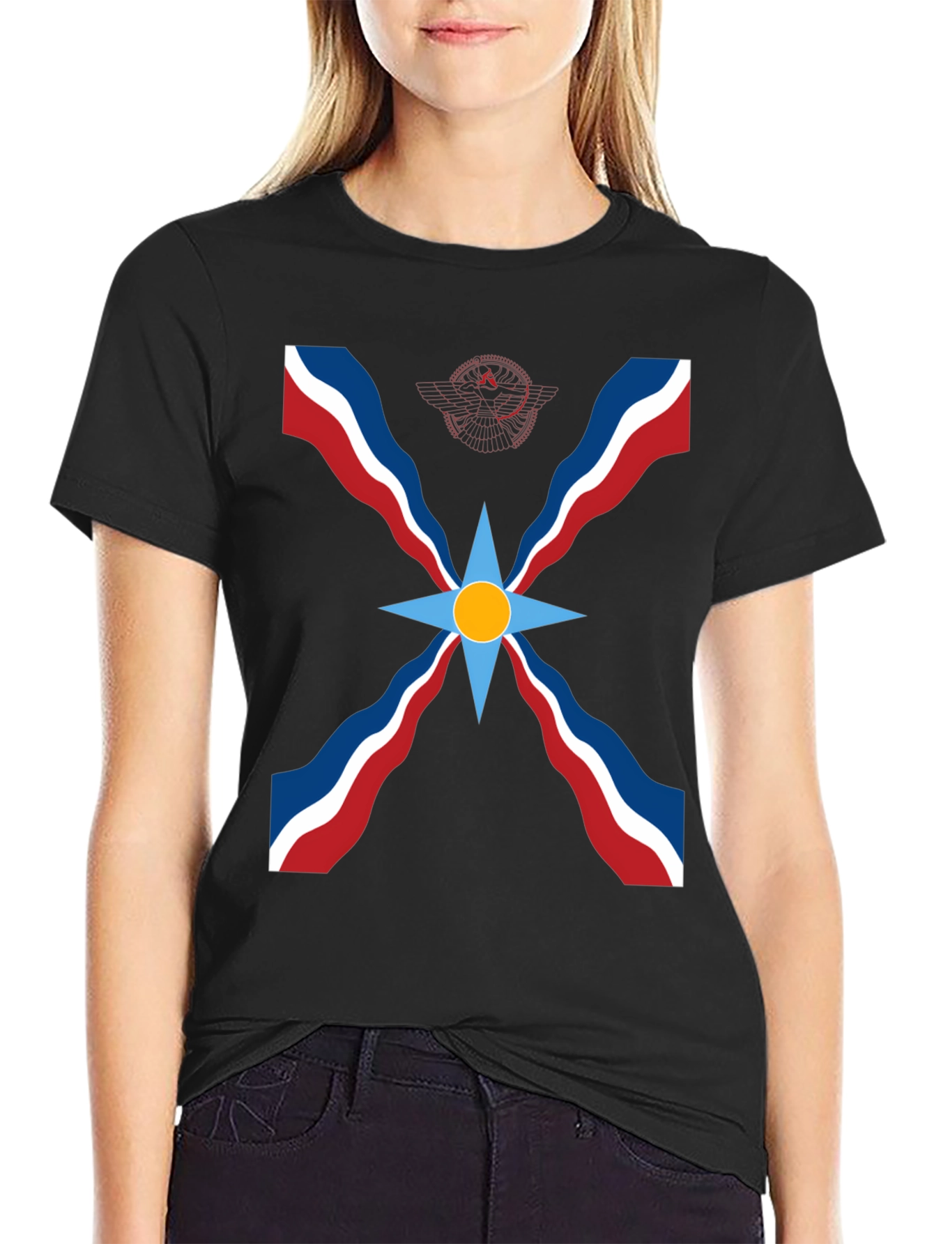 Assyrian Flag T-Shirt - Black