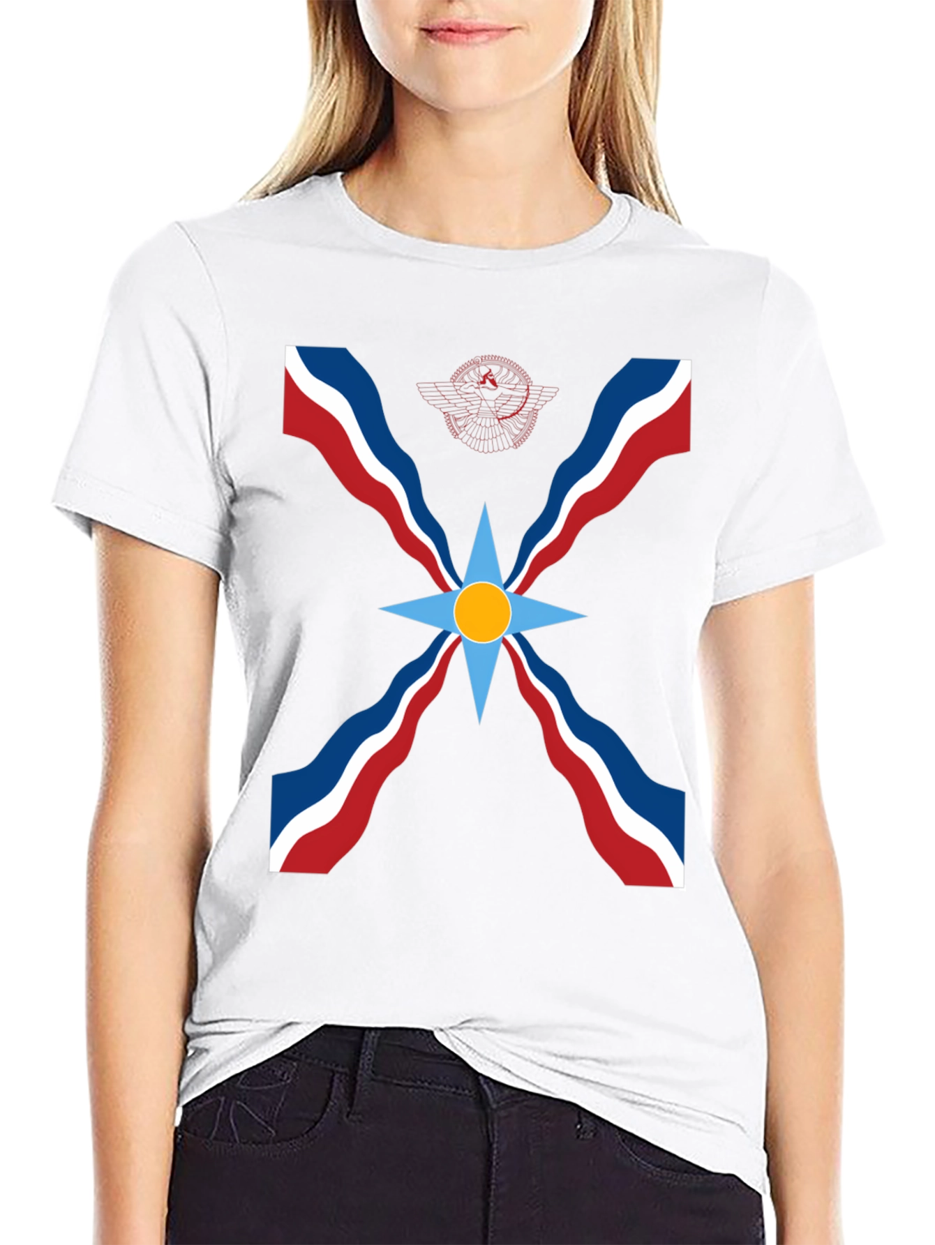 Assyrian Flag T-Shirt - Black