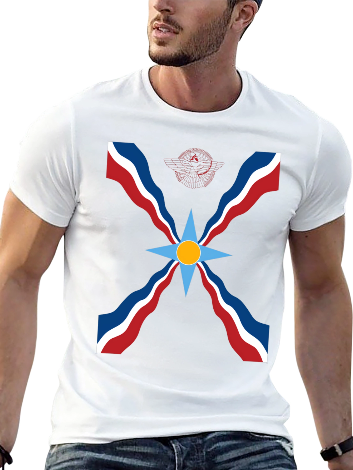 Assyrian Flag T-Shirt - Black
