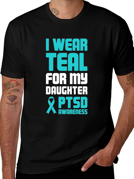 Teal PTSD Awareness Graphic T-Shirt