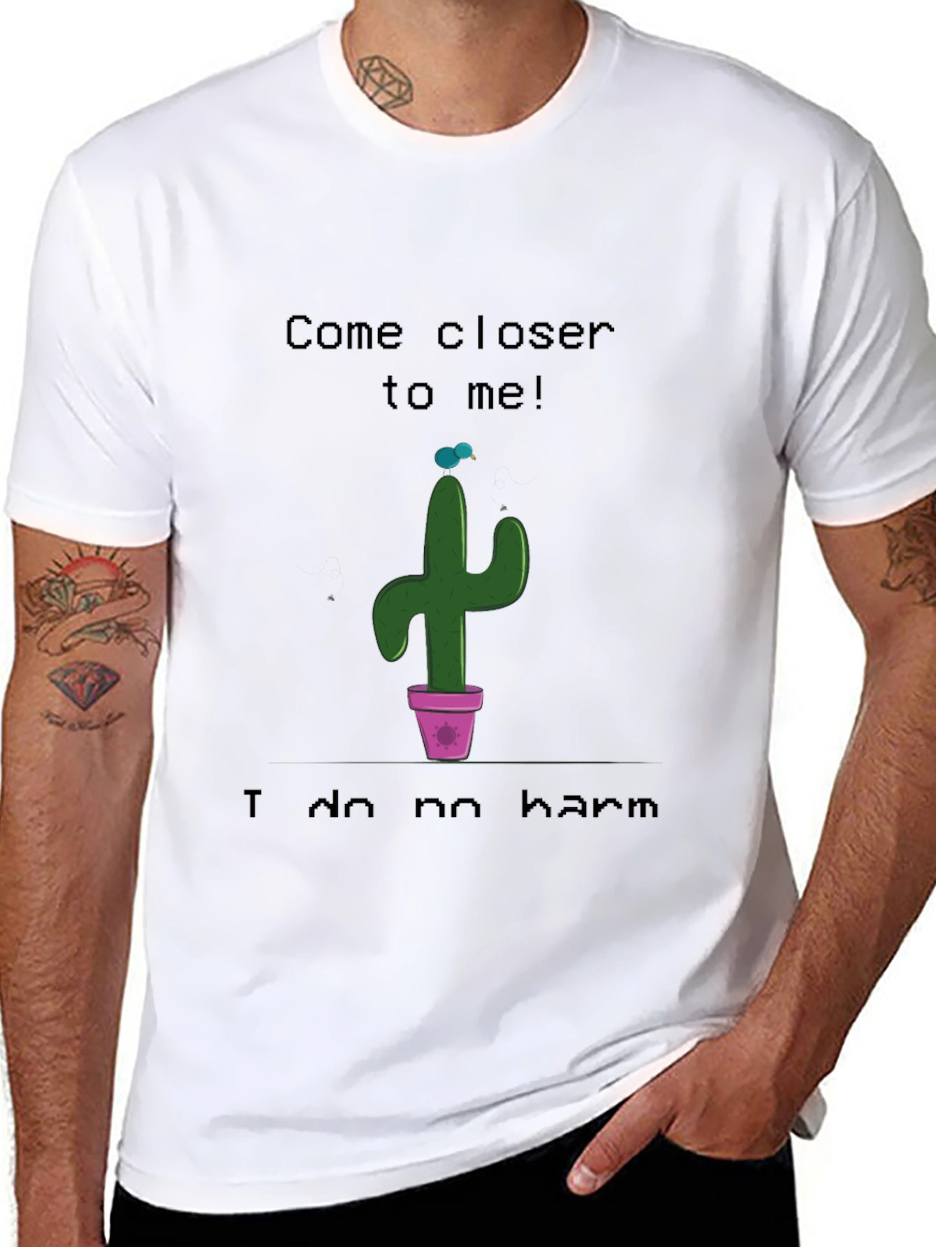 Come Closer Cactus Graphic T-Shirt