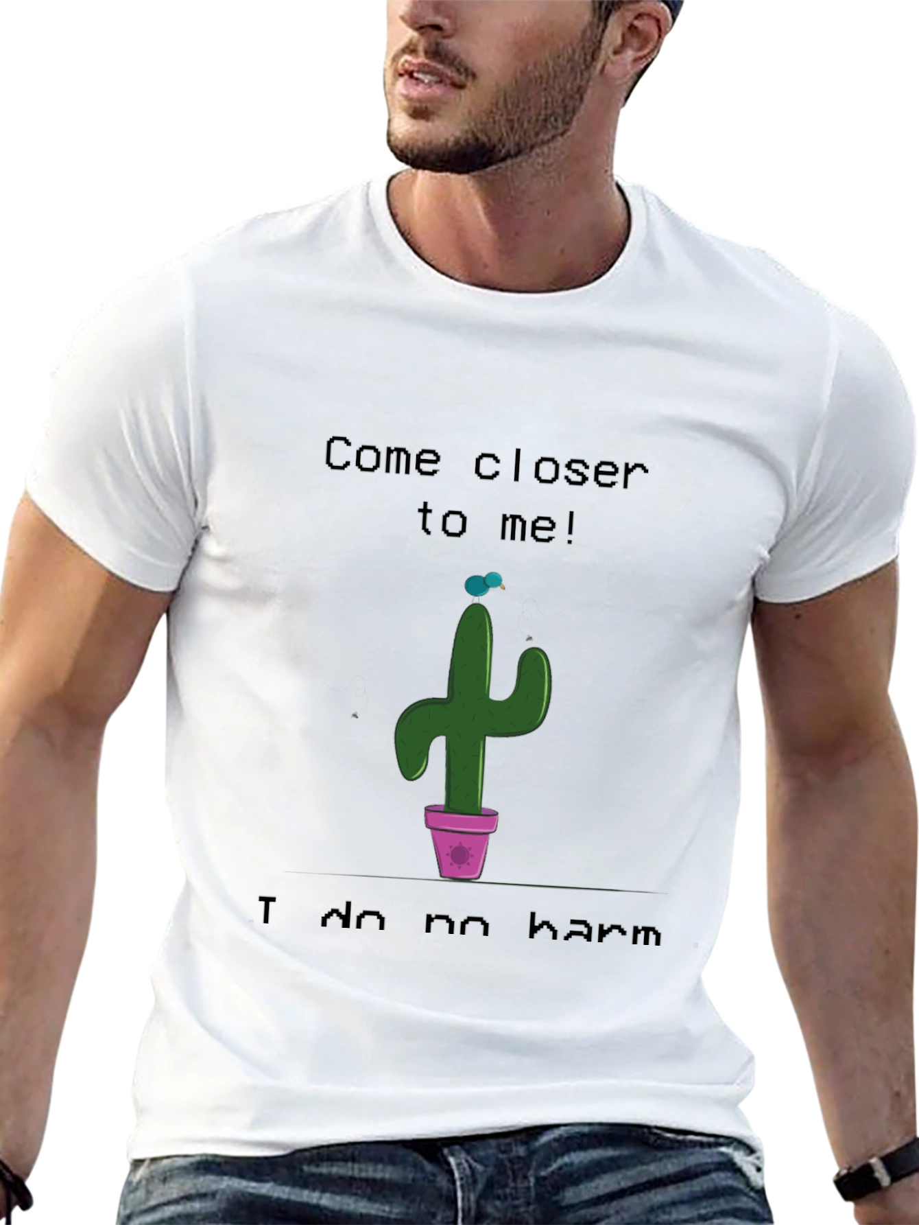 Come Closer Cactus Graphic T-Shirt