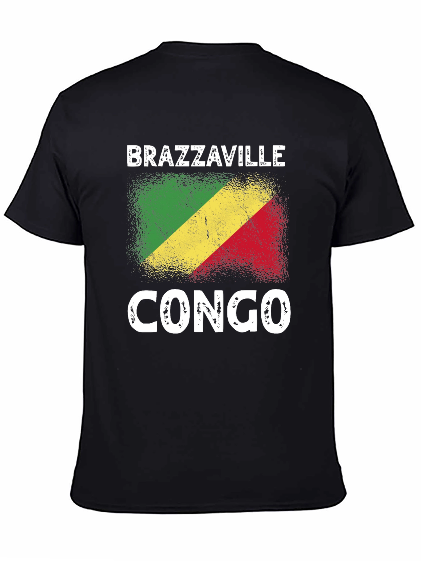 Brazzaville Congo Flag Graphic T-Shirt