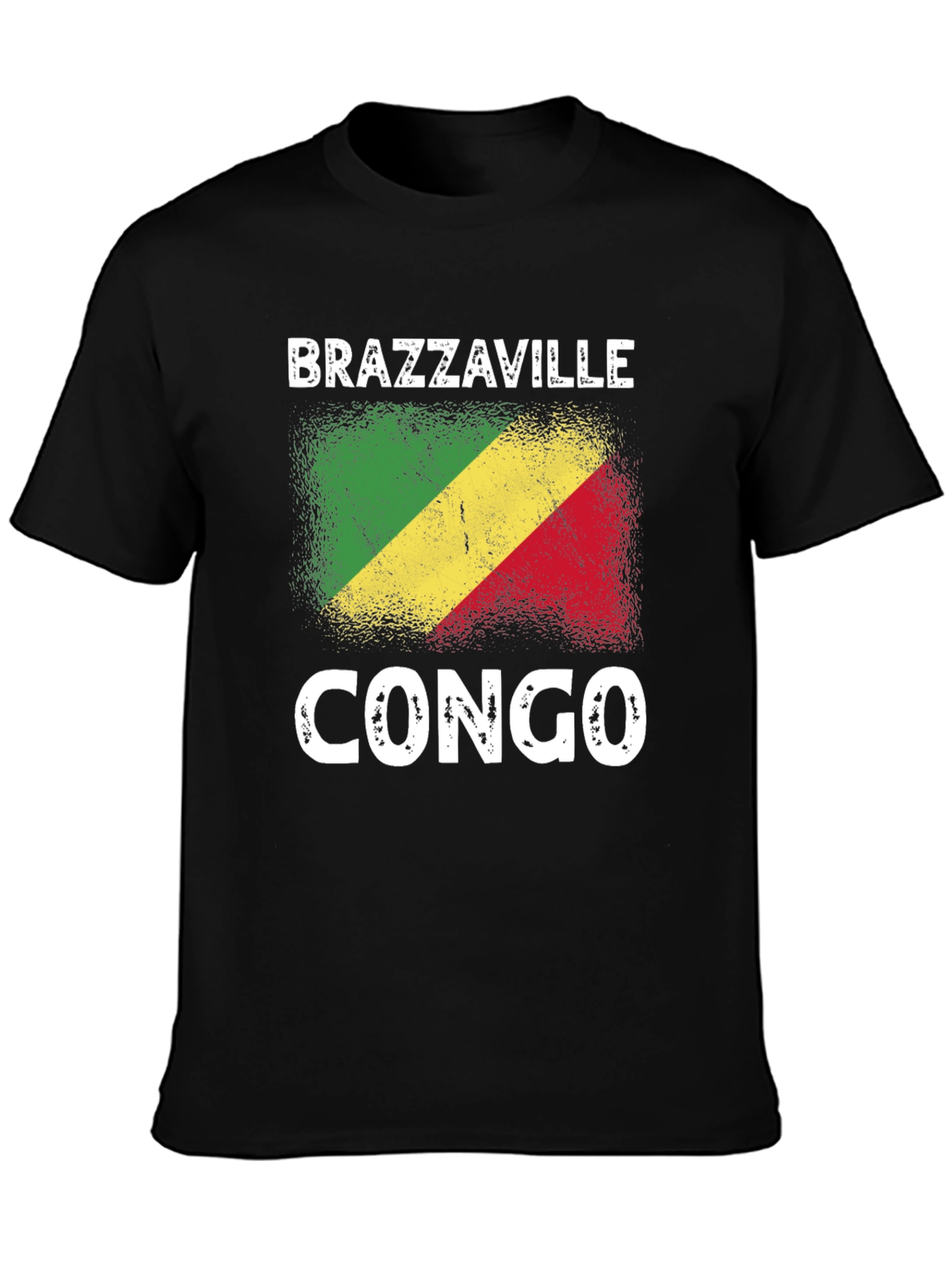 Brazzaville Congo Flag Graphic T-Shirt