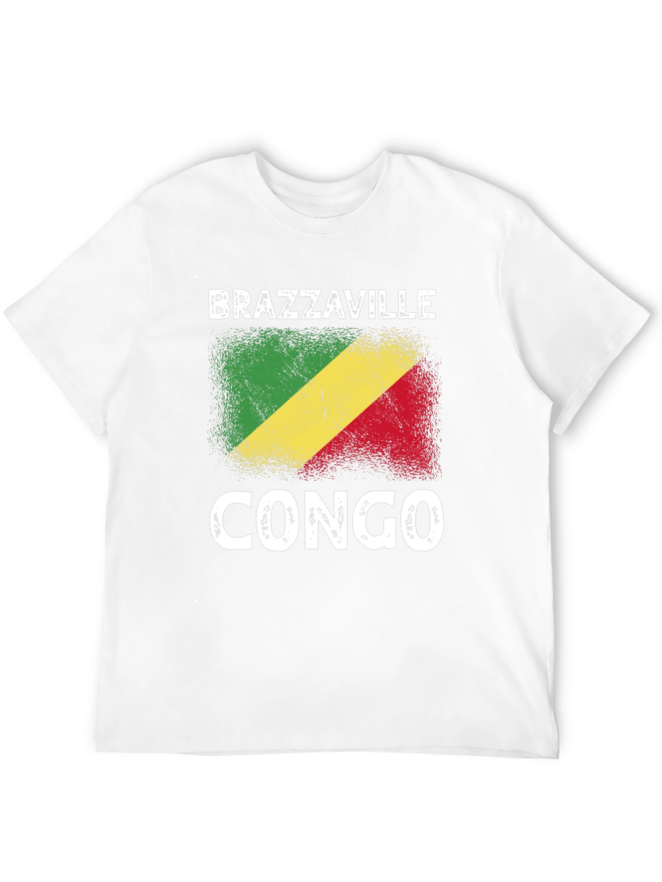 Brazzaville Congo Flag Graphic T-Shirt