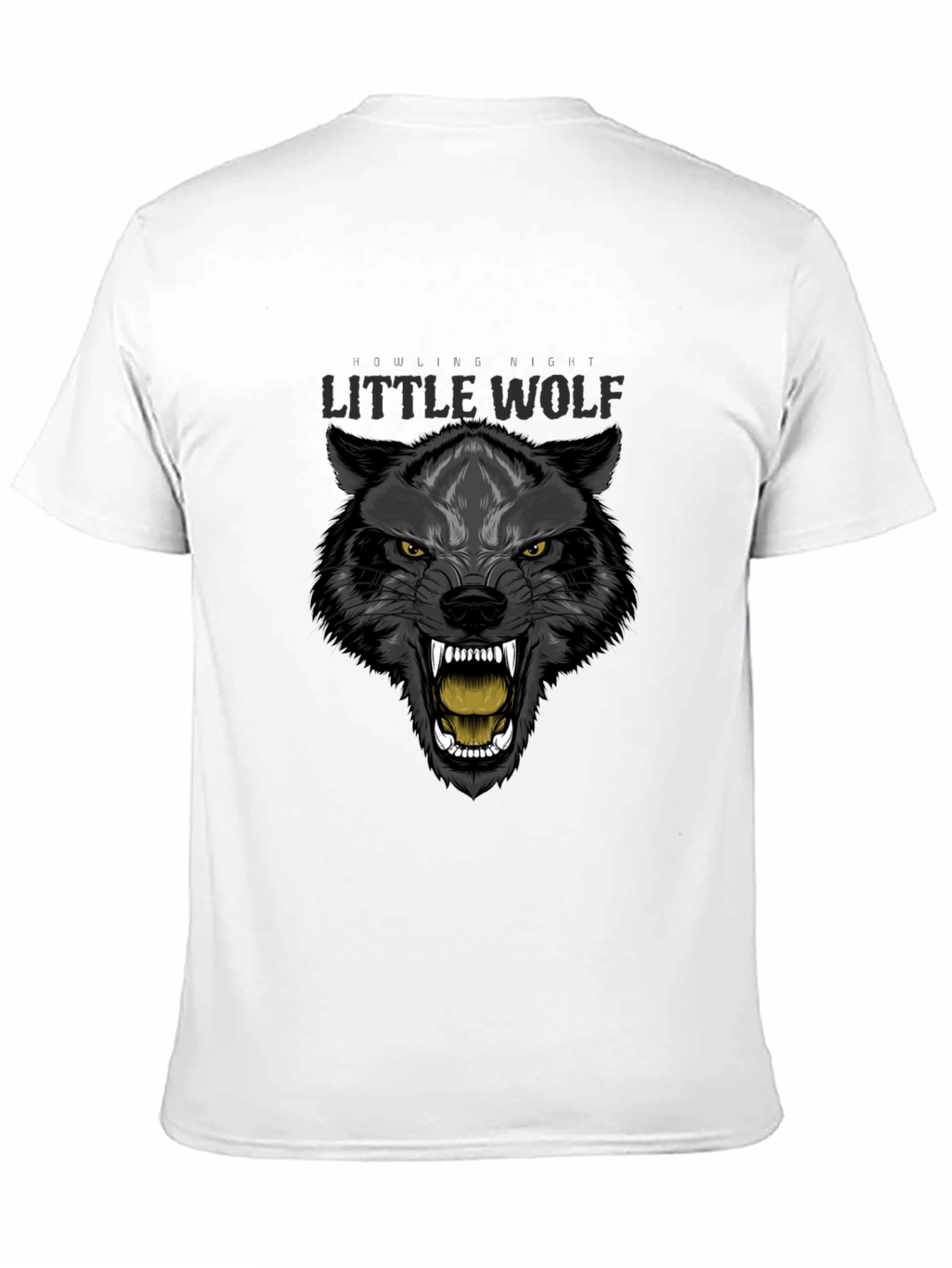 Little Wolf Graphic T-Shirt - Fierce Animal Print