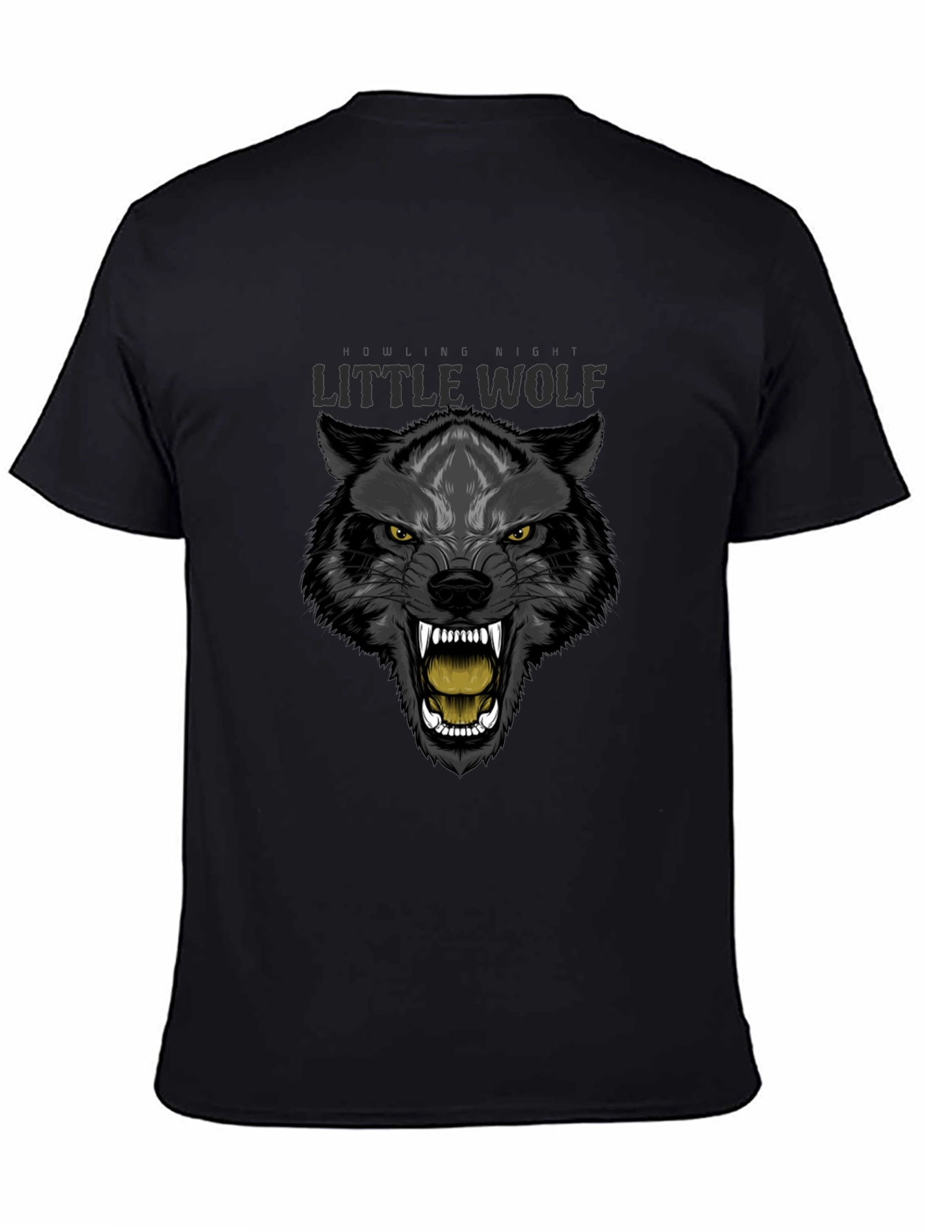 Little Wolf Graphic T-Shirt - Fierce Animal Print