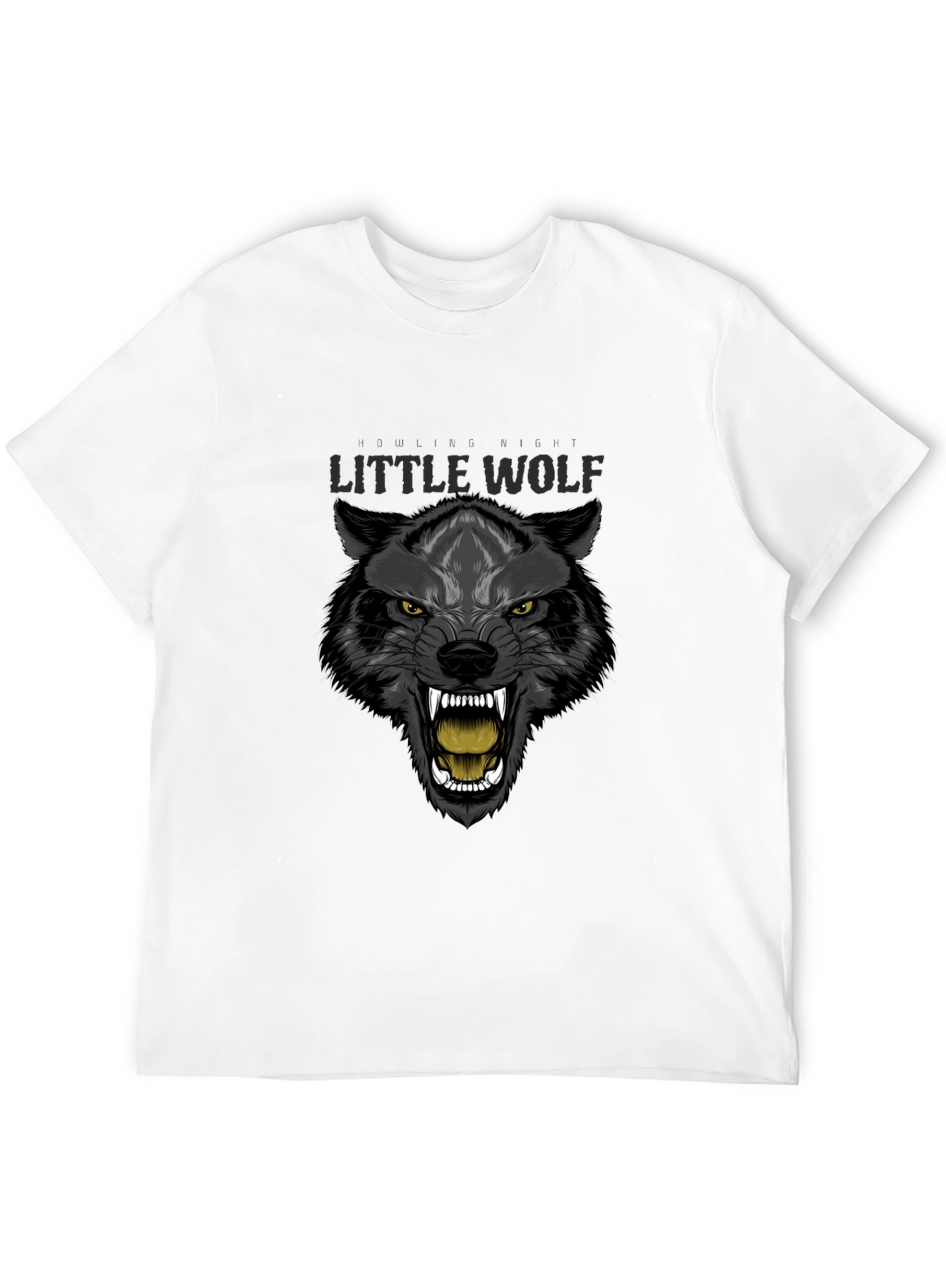Little Wolf Graphic T-Shirt - Fierce Animal Print