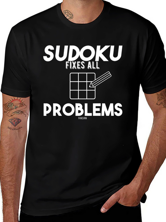 Sudoku Fixes All Problems T-Shirt