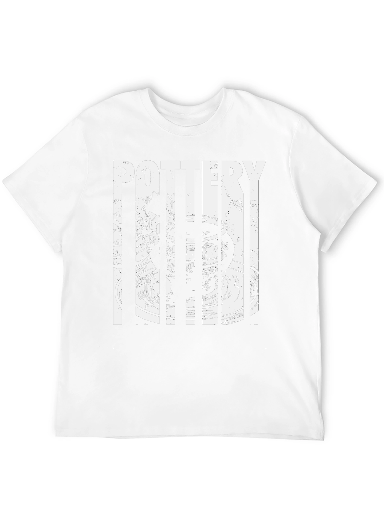 Pottery Graphic T-Shirt - Black Crew Neck Tee