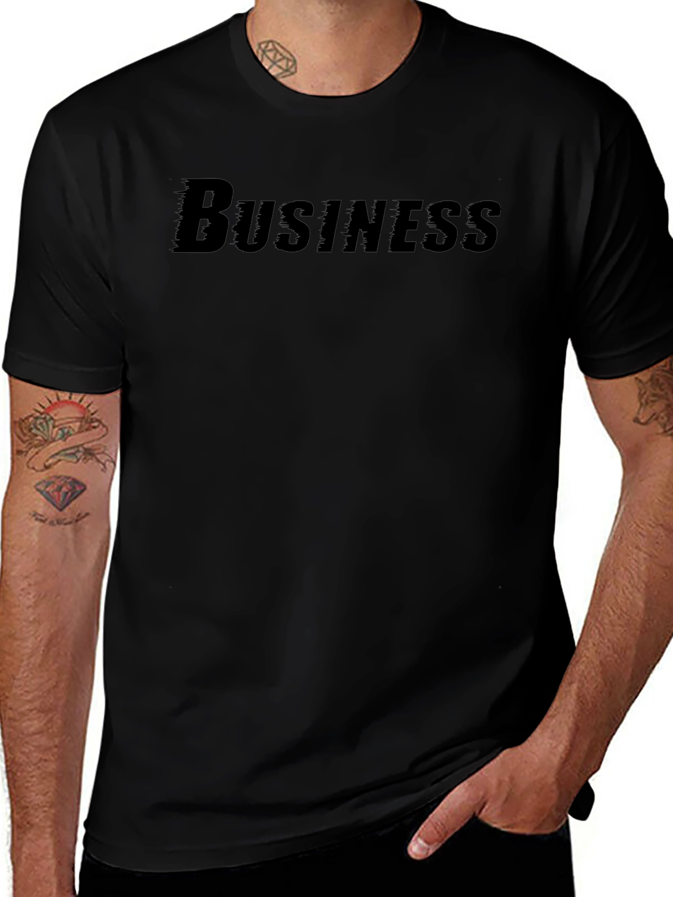 Business Casual Black T-Shirt