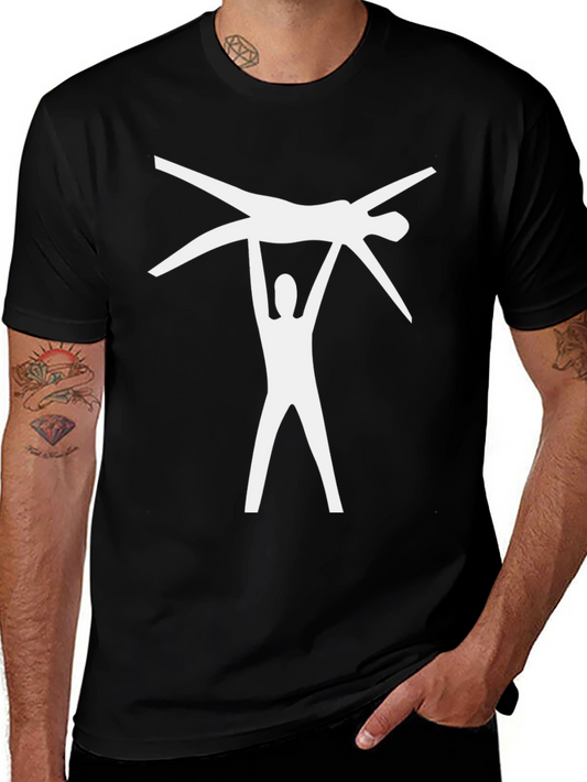Acrobatics Graphic Tee - Black Cotton Blend
