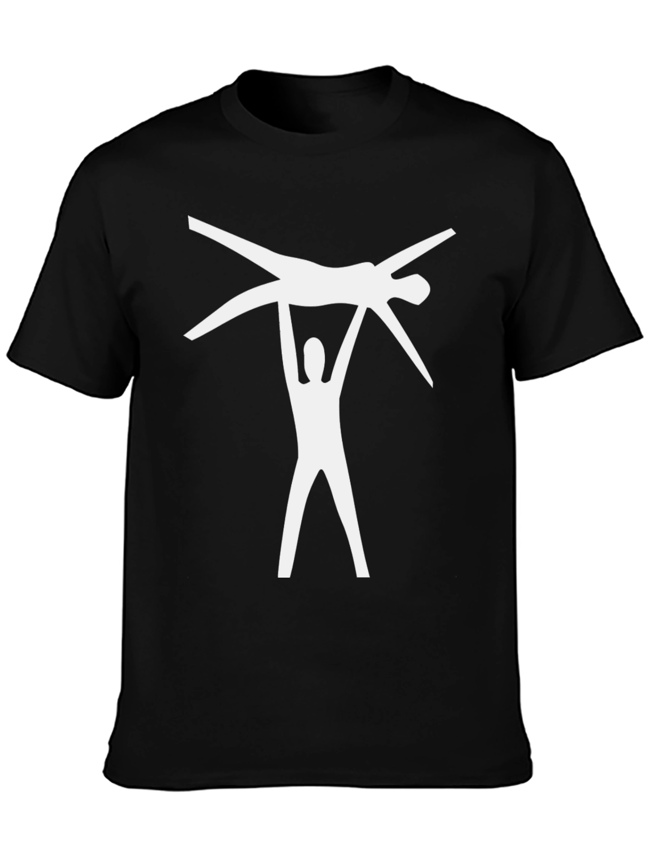 Acrobatics Graphic Tee - Black Cotton Blend