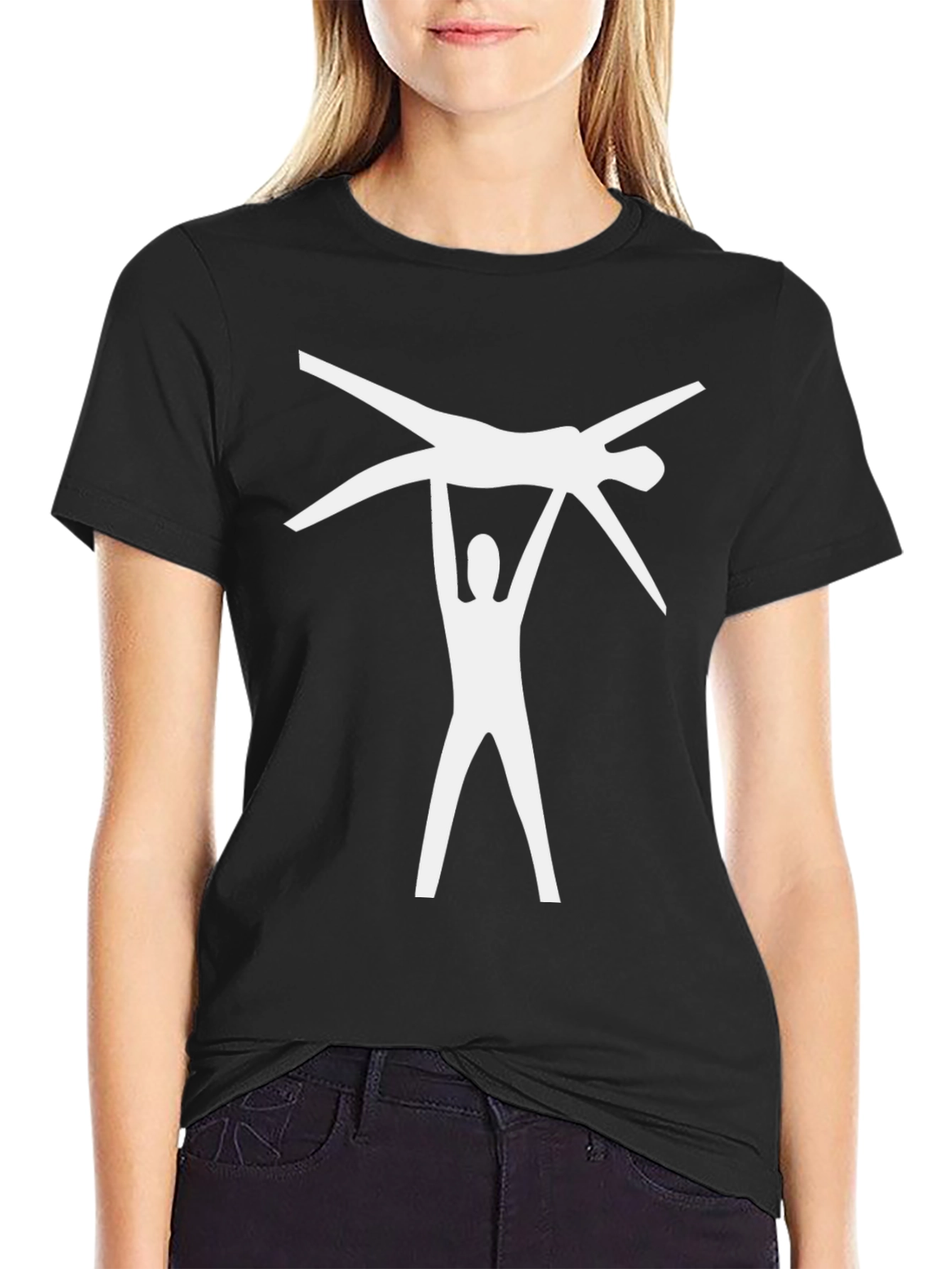 Acrobatics Graphic Tee - Black Cotton Blend